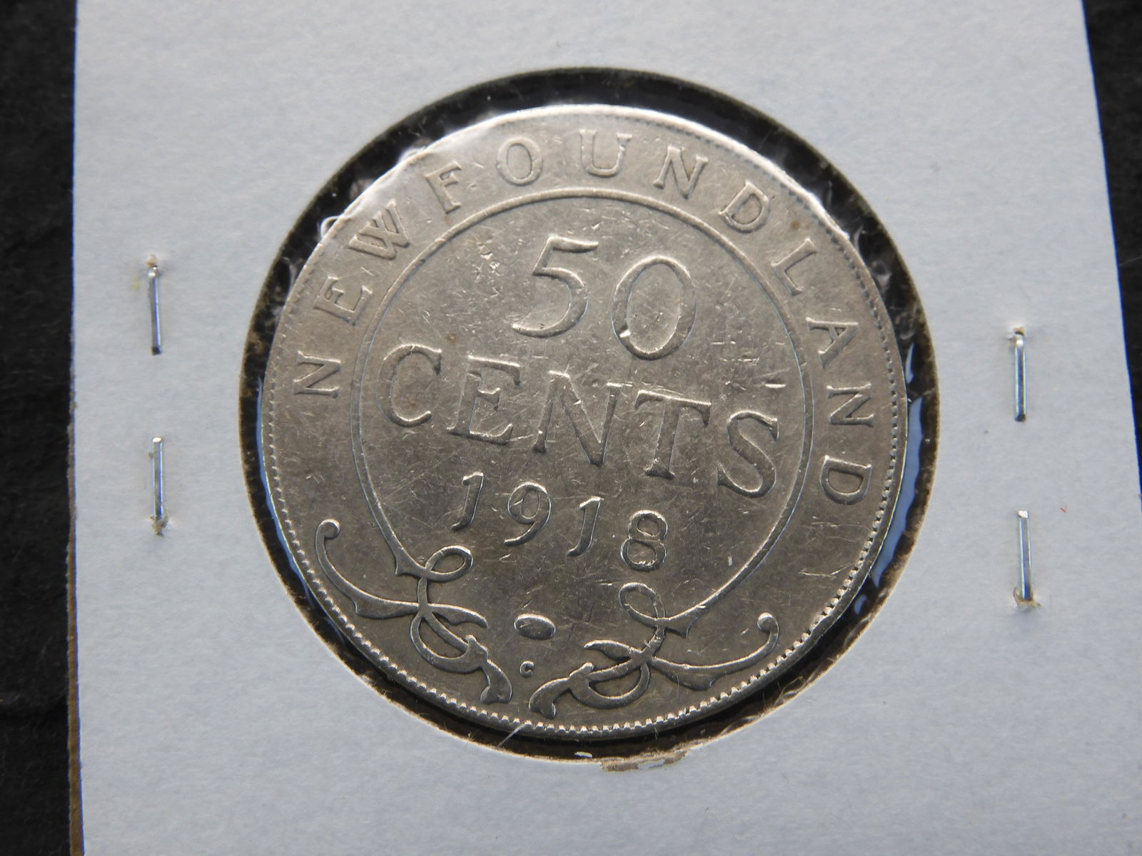 1918-C Newfoundland 92.5% Silver 50c. (1 of 3)