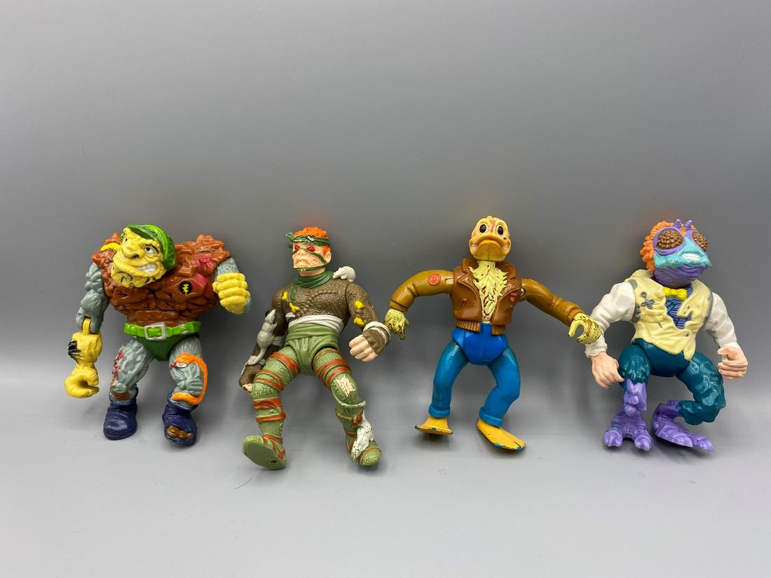 1989 TMNT Lot of 4 - General Traag, Rat King, Ace Duck, (1 of 3)