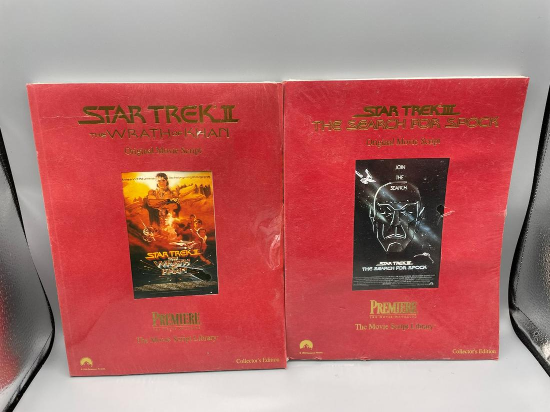 Premiere Movie Script Library Star Trek II & Star Trek (1 of 2)