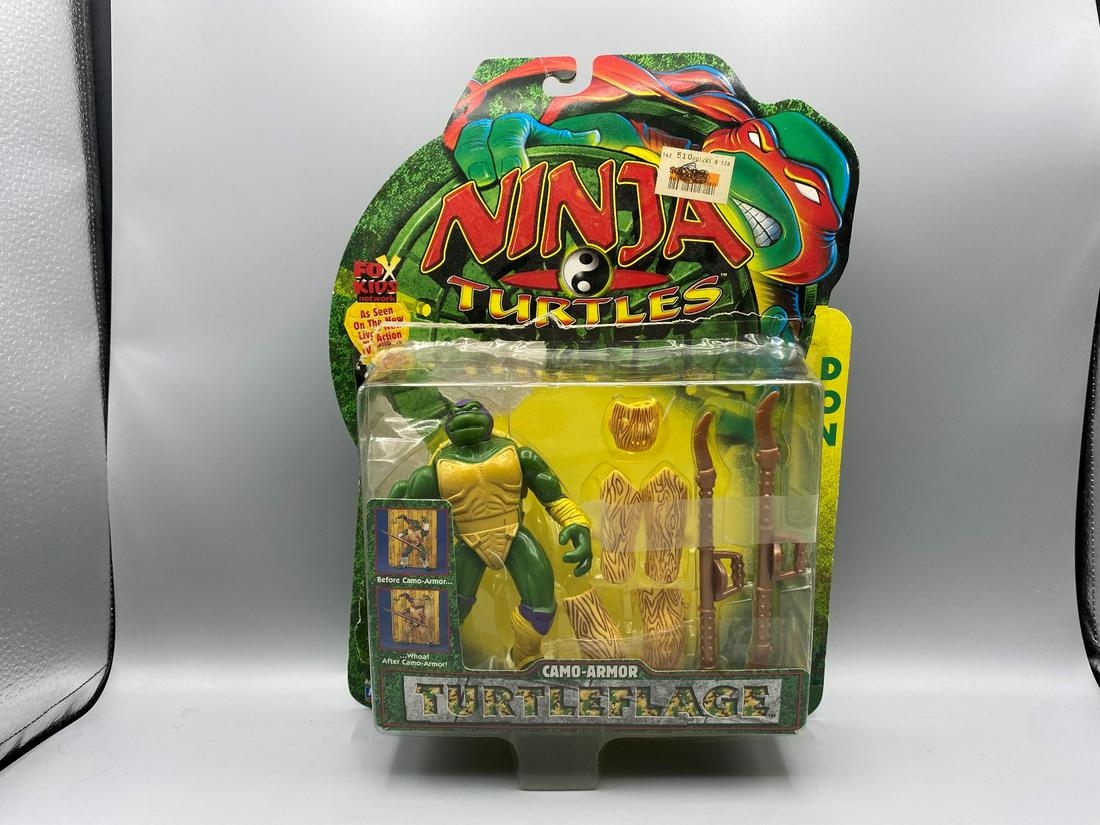 1997 TMNT Camo Armor Turtleflage Donatello - Scarce: 1997 TMNT Camo Armor Turtleflage Donatello - Scarce Figure - Opened with original packaging