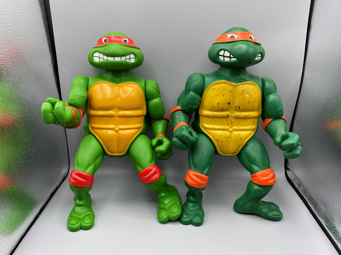 1989 TMNT Giant Raphael & Michaelangelo - 13": 1989 TMNT Giant Raphael & Michaelangelo - 13"
