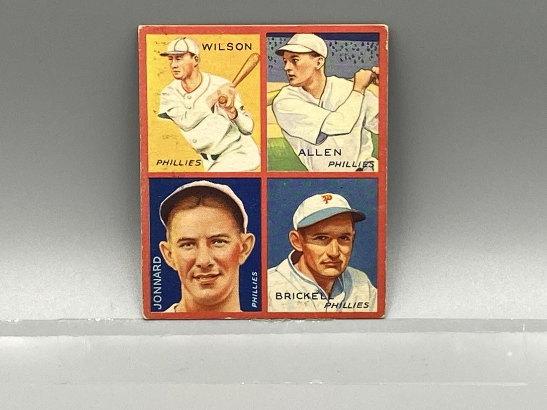 1935 Goudey 4 in 1 Wilson/Allen/Jonnard/Brickell: 1935 Goudey 4 in 1 Wilson/Allen/Jonnard/Brickell