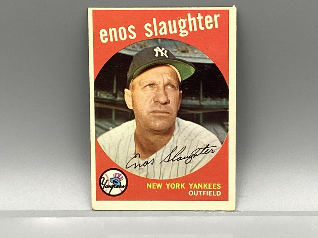 1959 Topps Enos Slaughter #155 HOF (1 of 2)