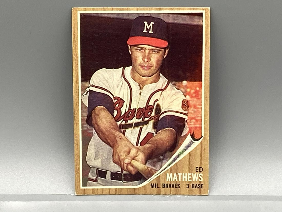 1962 Topps Ed Mathews #30 HOF (1 of 2)