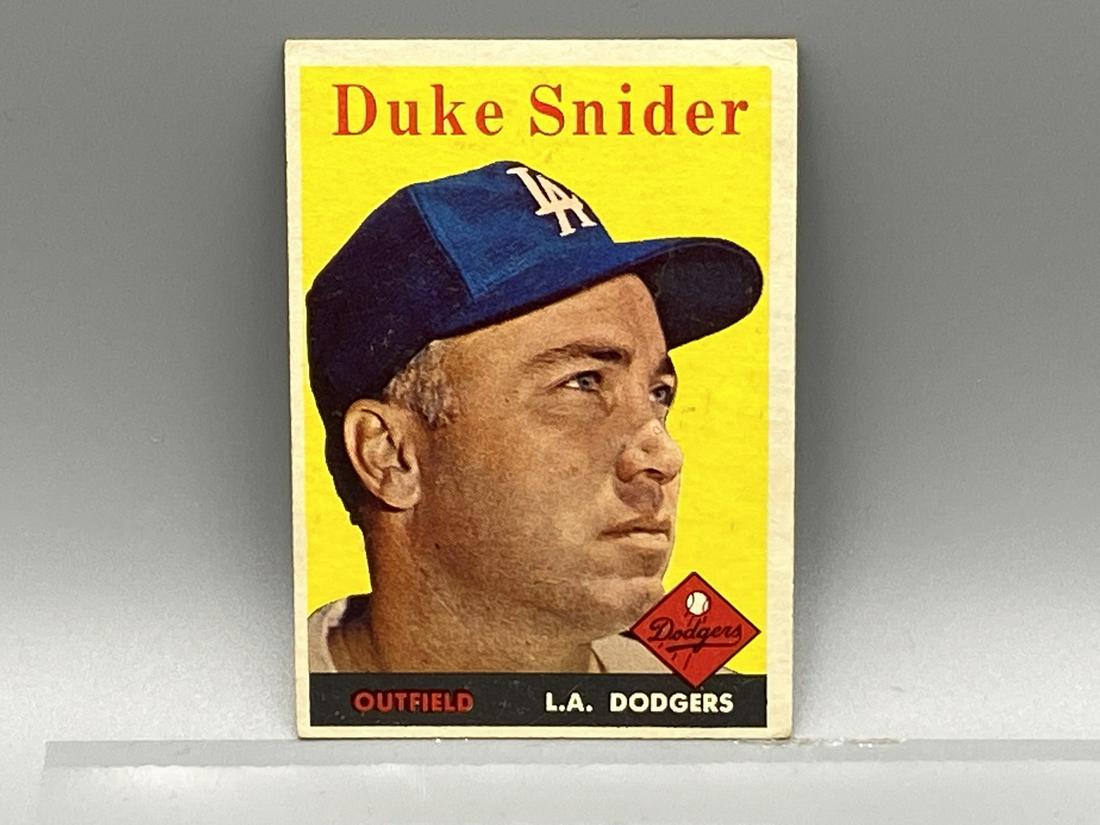 1958 Topps Duke Snider #88 HOF: 1958 Topps Duke Snider #88 HOF