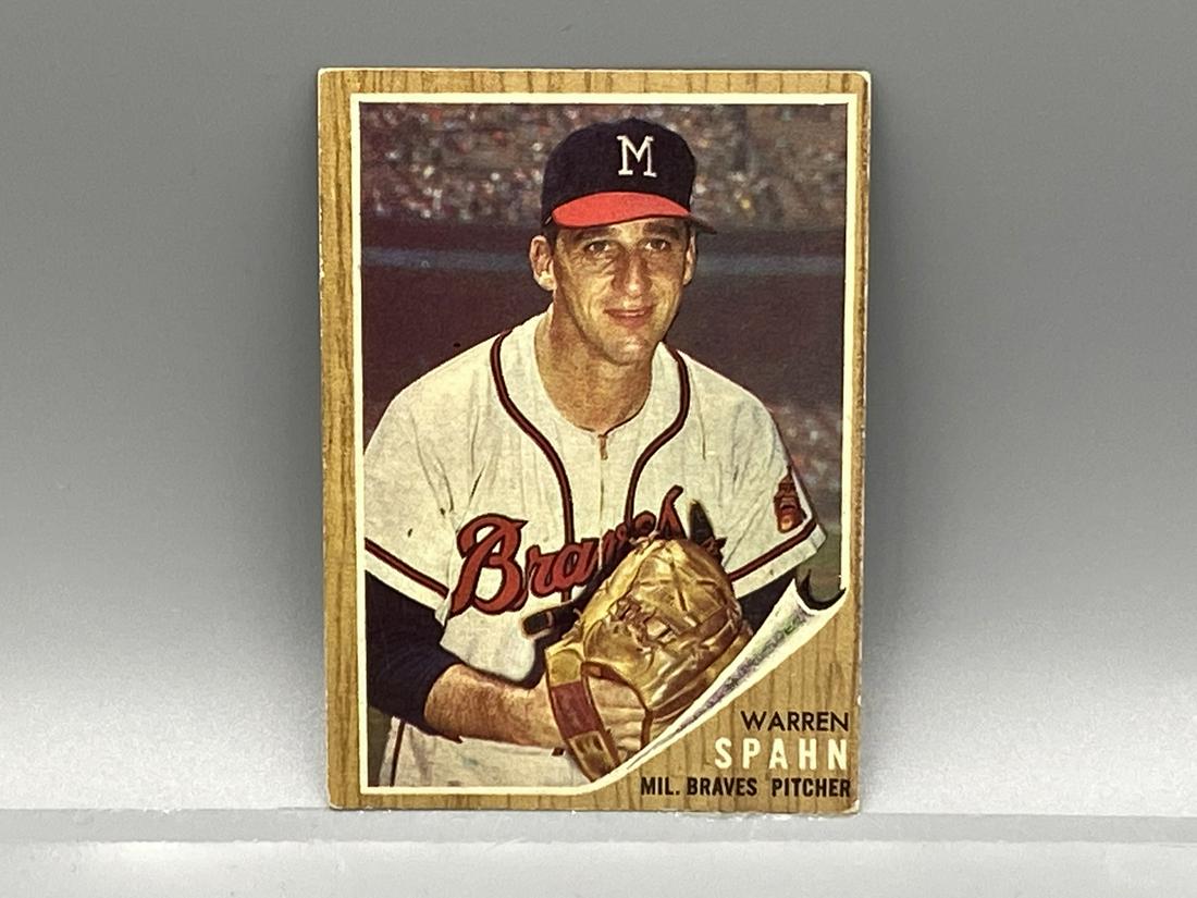 1962 Topps Warren Spahn #100 HOF (1 of 2)