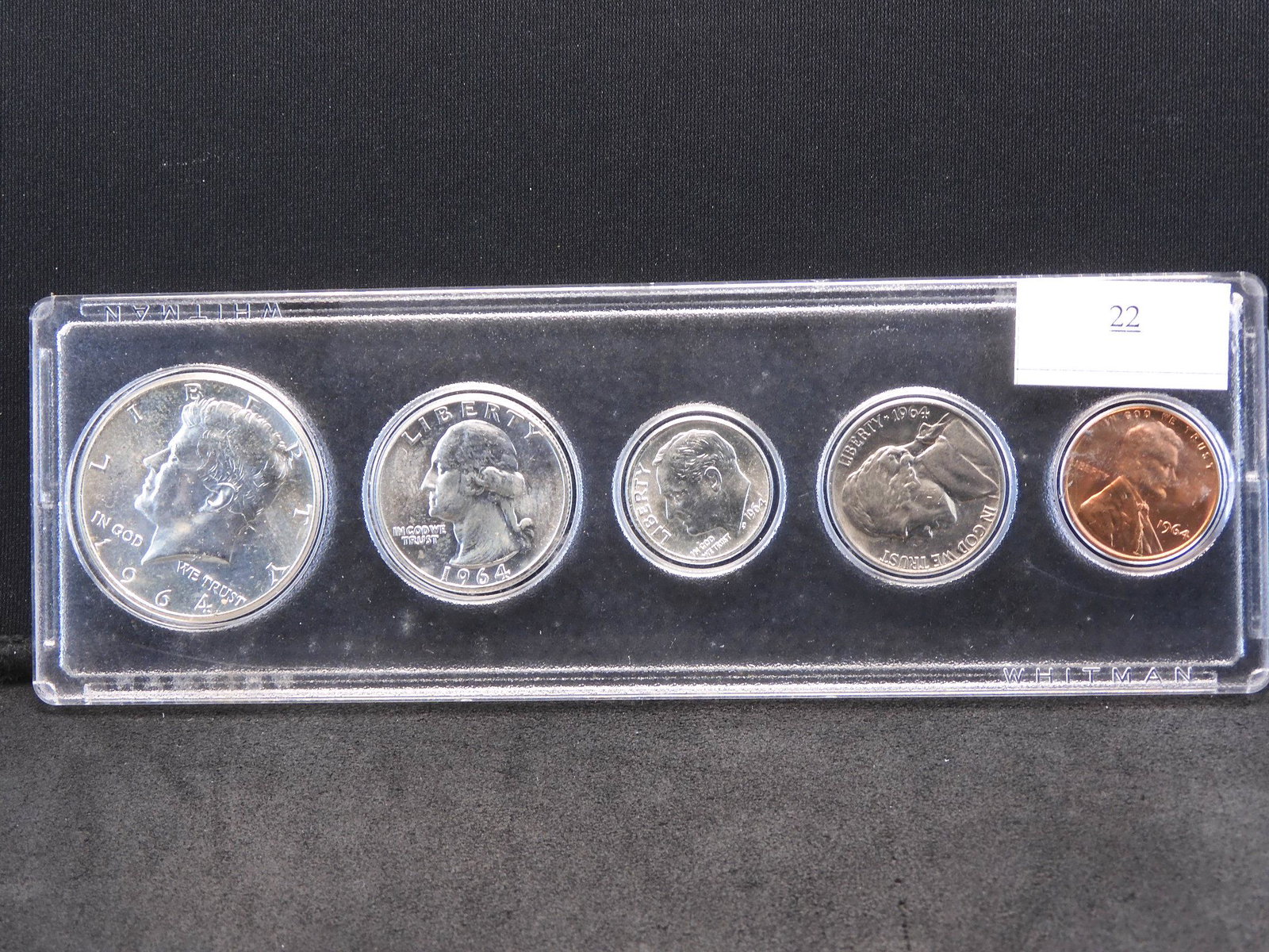 1964 U.S. Year Date - Cent to Kennedy Half Dollar - 90% (1 of 2)