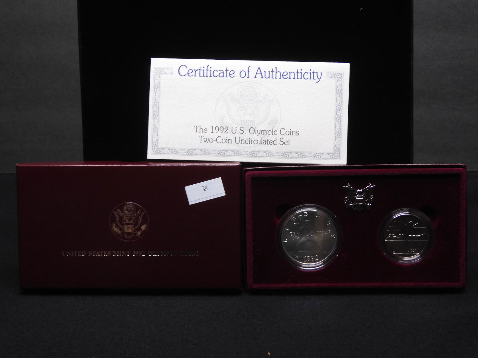 1992 U.S. Olympic Coins 2 Coin Uncirculated Set OGP - (1 of 5)