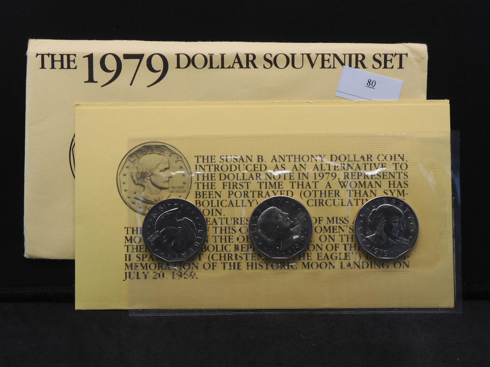 1979PDS Susan B. Anthony 3 Dollar Souvenir Set OGP (1 of 4)