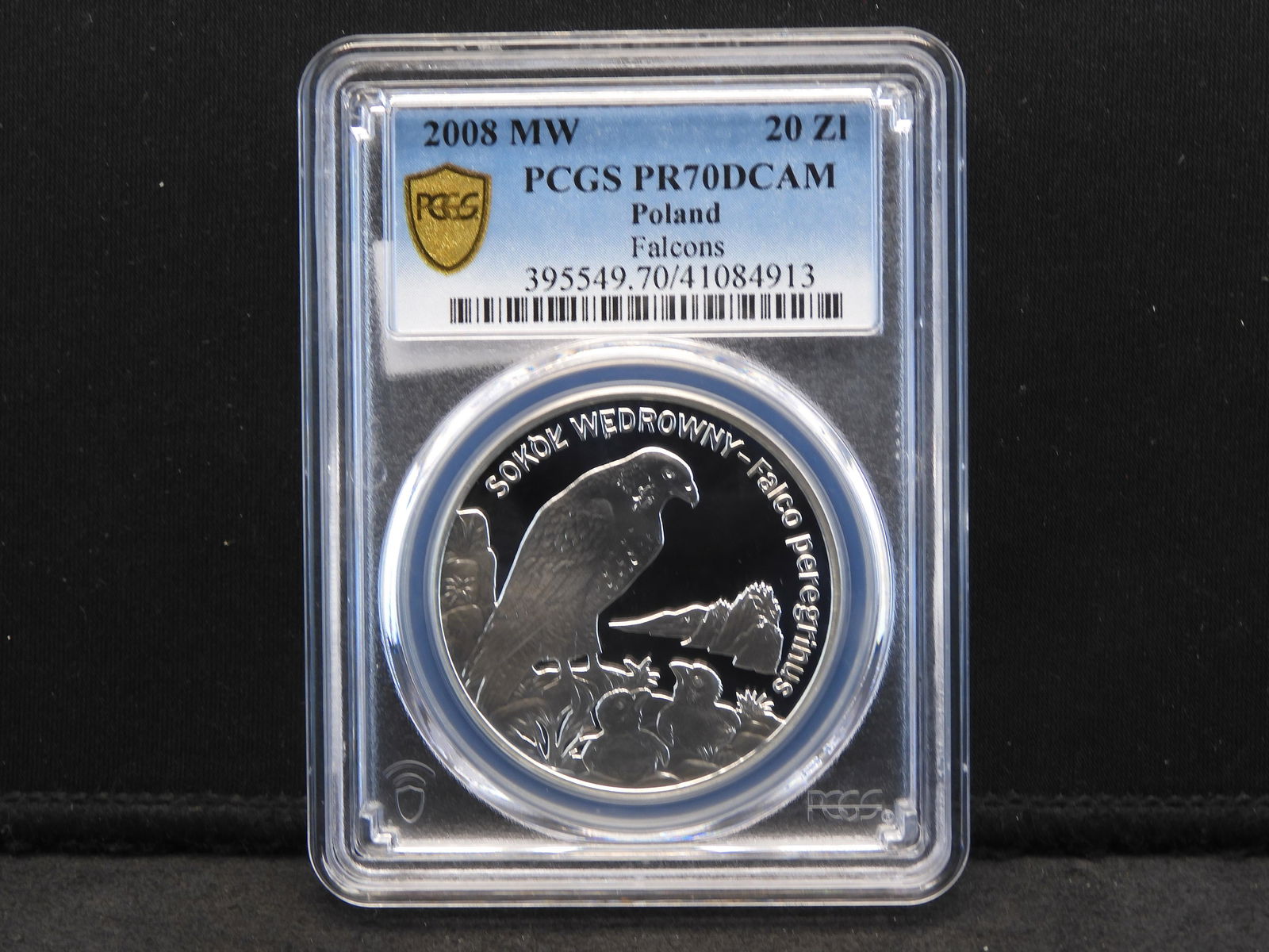 2008 MW PCGS PR70 DCAM Poland Silver - Falcons (1 of 4)