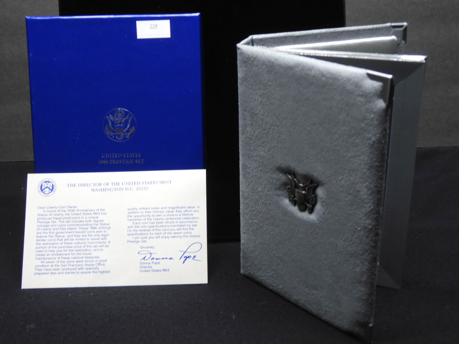 1986-S U.S. Statue of Liberty Prestige 7 Coin Proof Set (1 of 4)