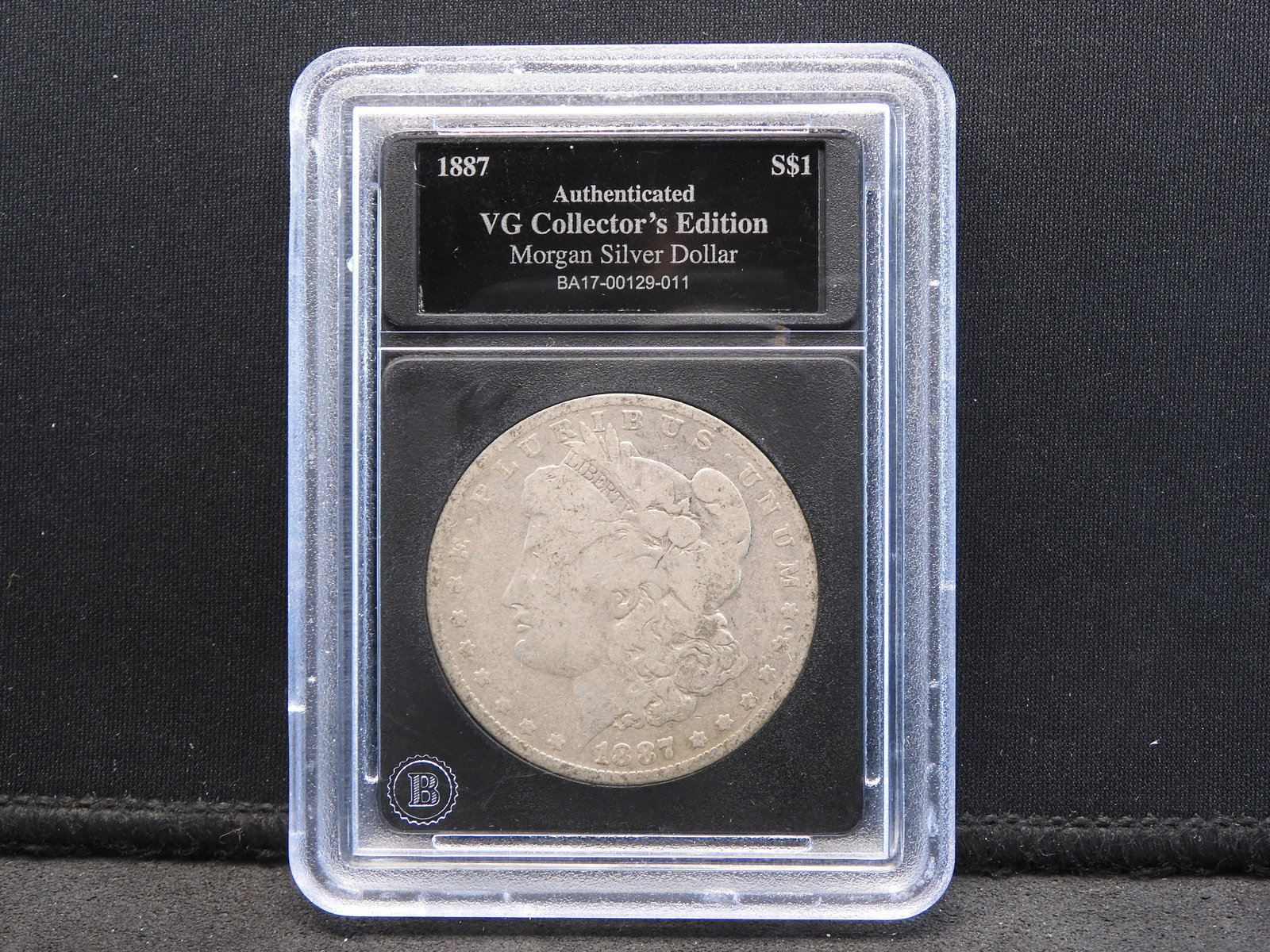 1887 Morgan Silver Dollar - Authenticated VG (1 of 4)