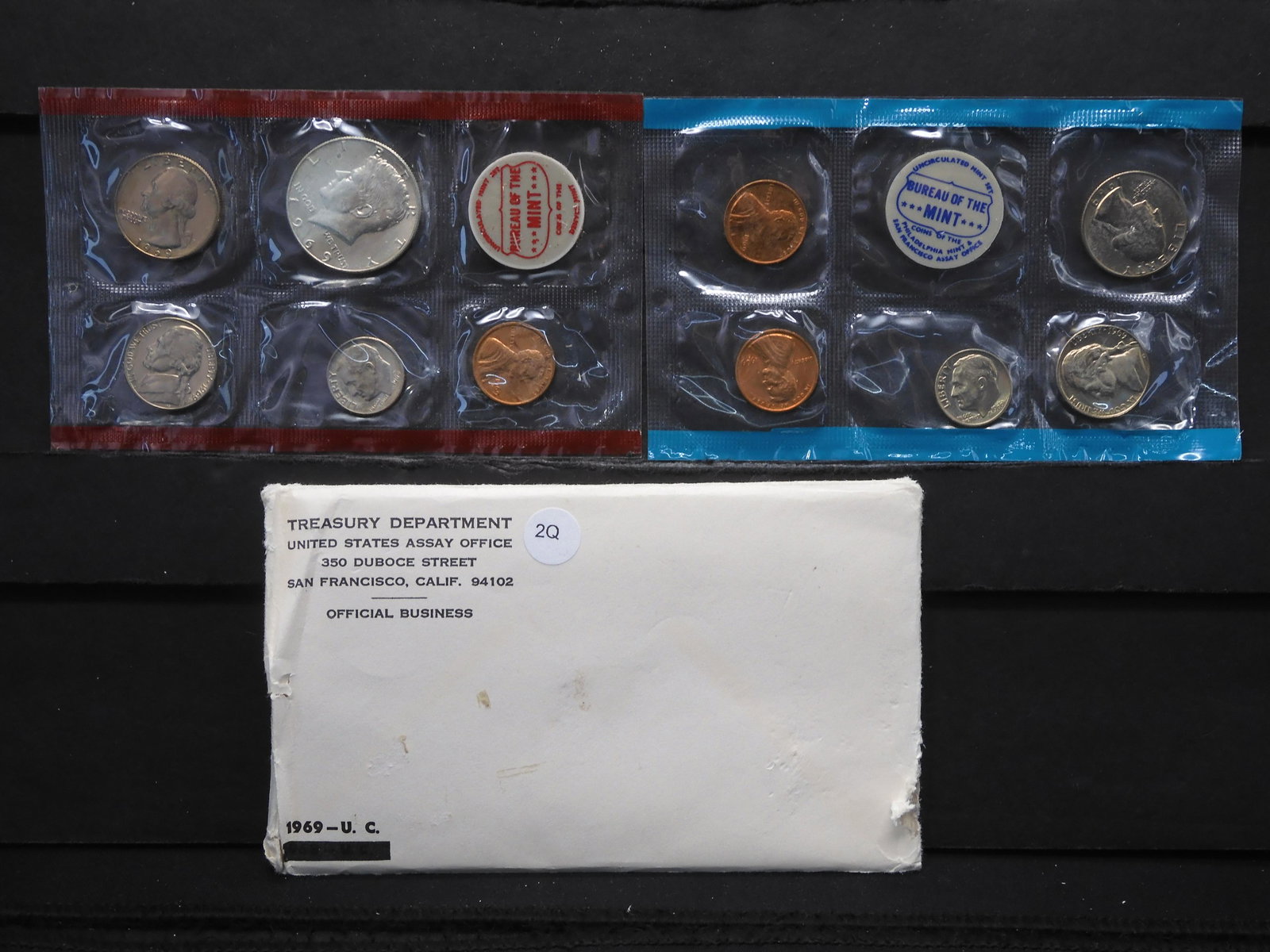 1969 PDS US Unc Coin Set Contains the 40% Silver (1 of 5)