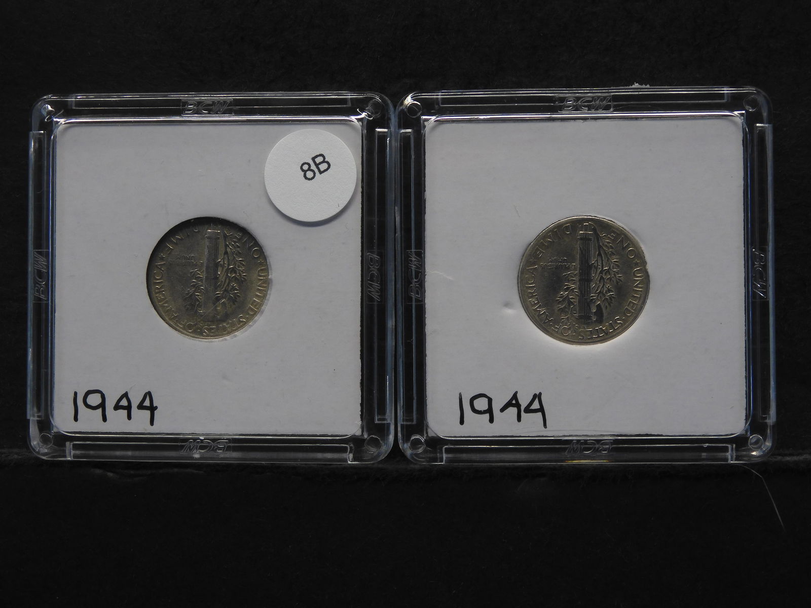 Two 1944 Mercury Dimes (1 of 3)