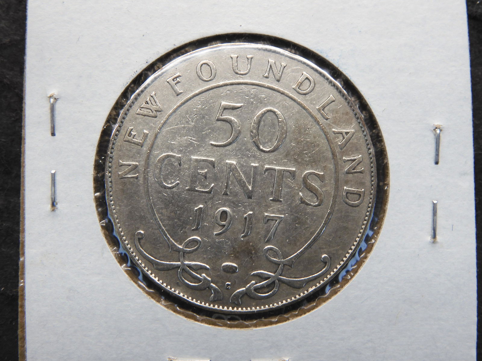 1917 Newfoundland 50c. 92.5% Silver (1 of 3)