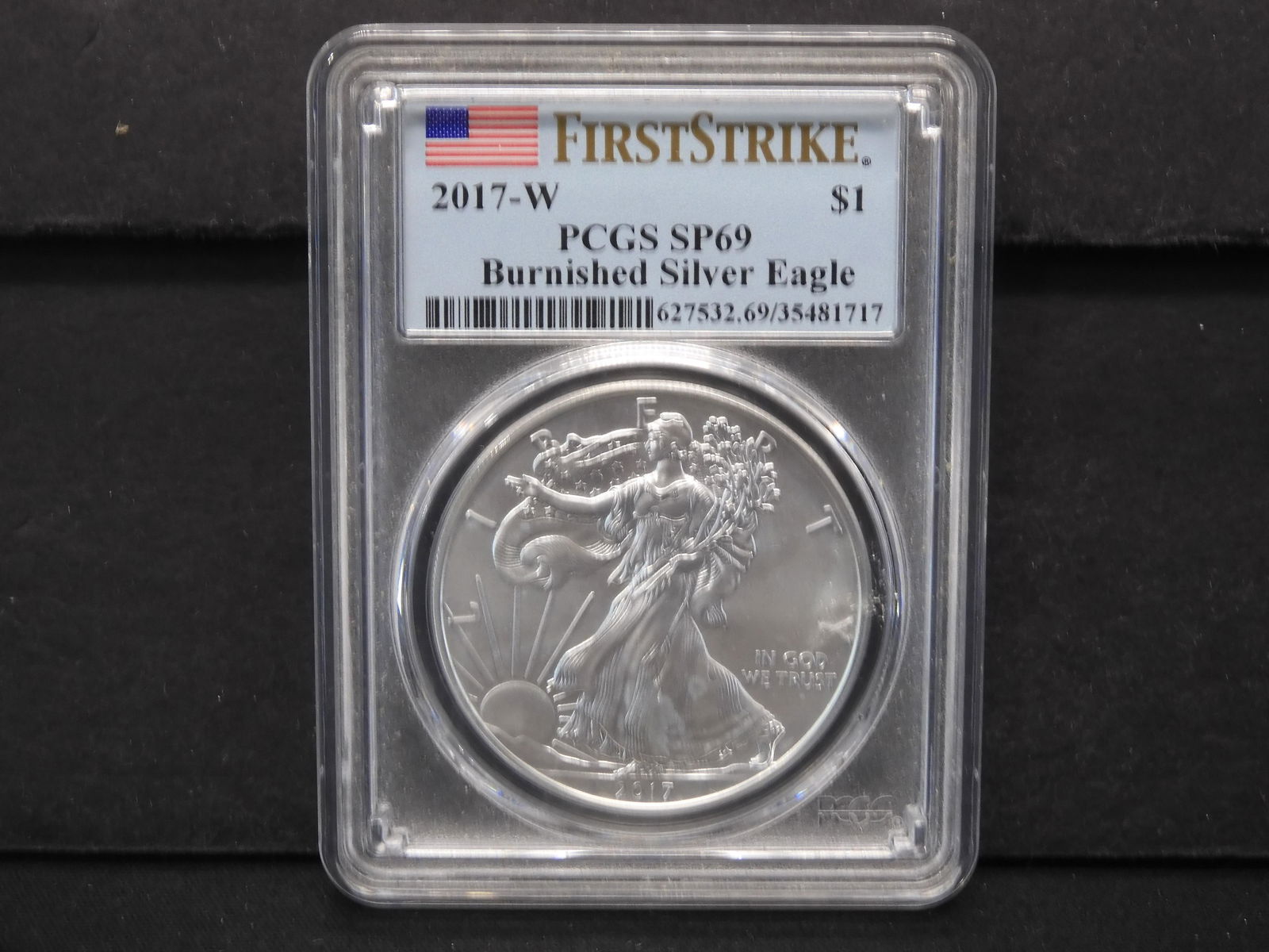 2017-W American Silver Eagle First Strike Burnished (1 of 4)