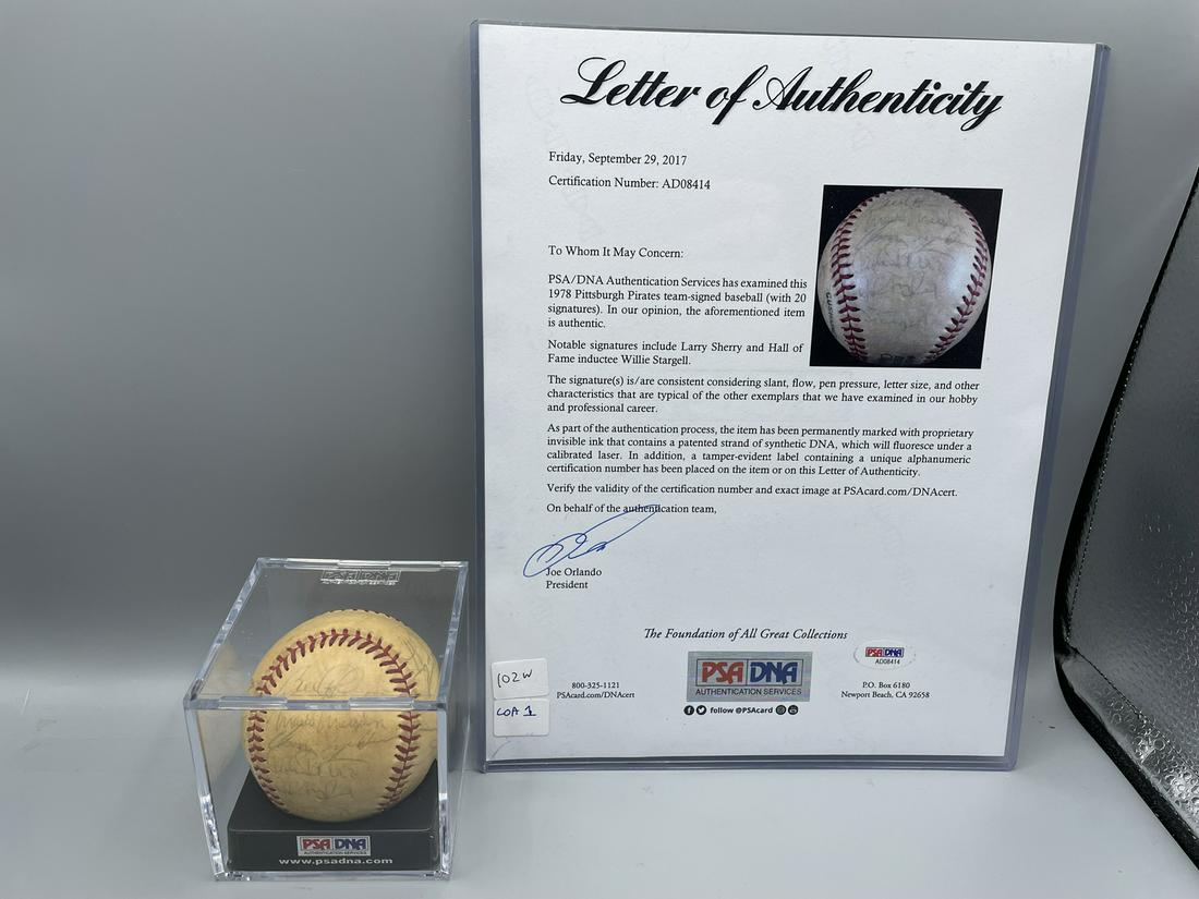 1978 Pittsburgh Pirates Team Signed ONL Baseball - (1 of 8)