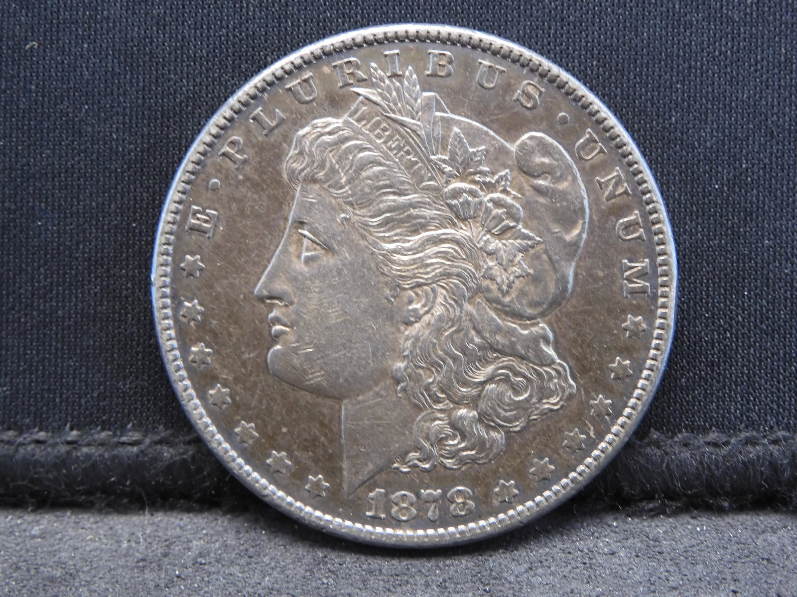 1878-S Morgan Silver Dollar - 1st Year of Issue!! - AU+ (1 of 2)
