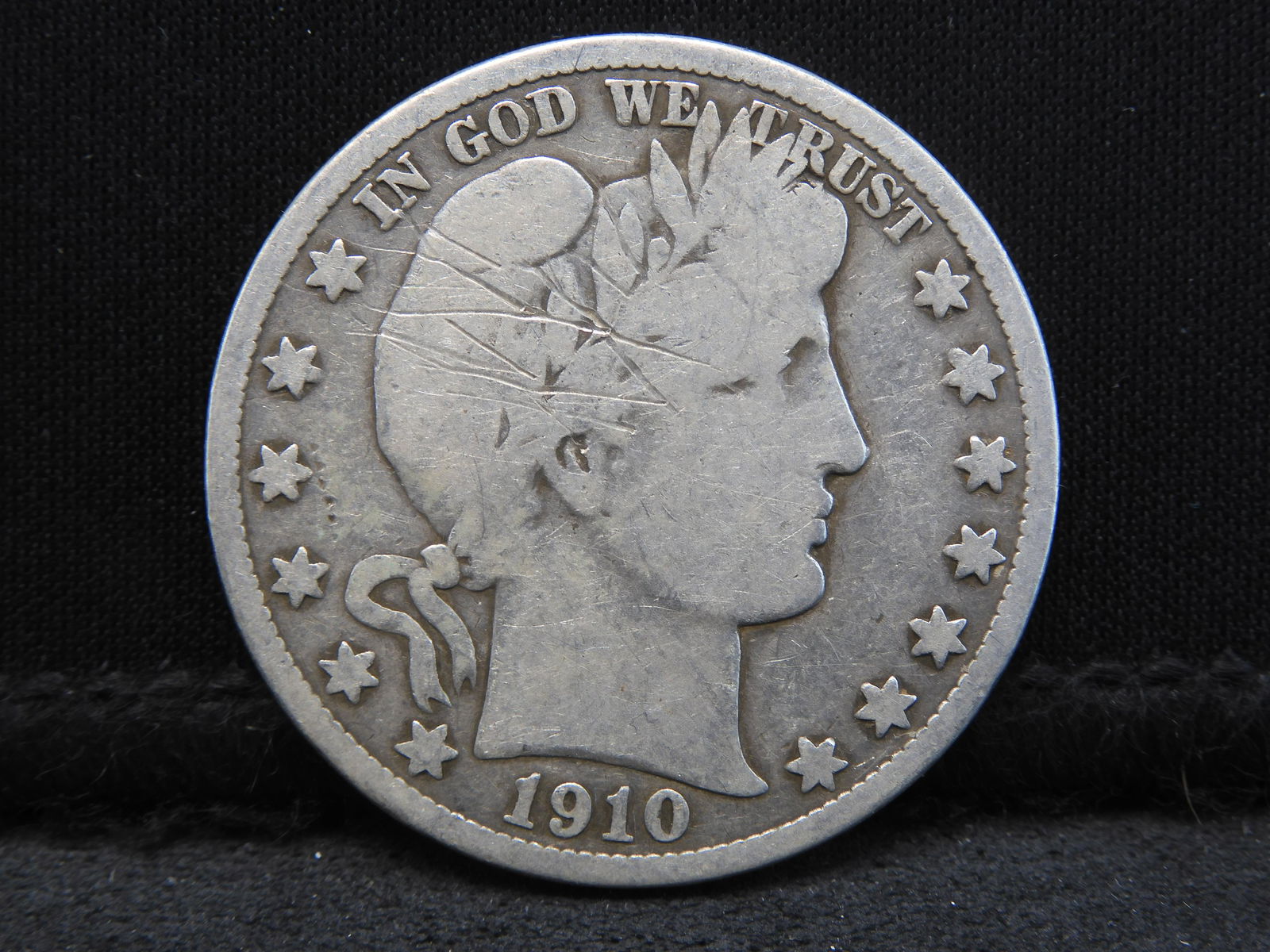 1910-S Barber Silver Half Dollar - Great Detail!! (1 of 2)