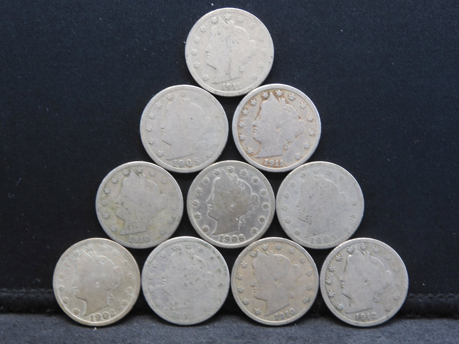 Grab Bag - 10 Liberty Head V-Nickels (1 of 2)