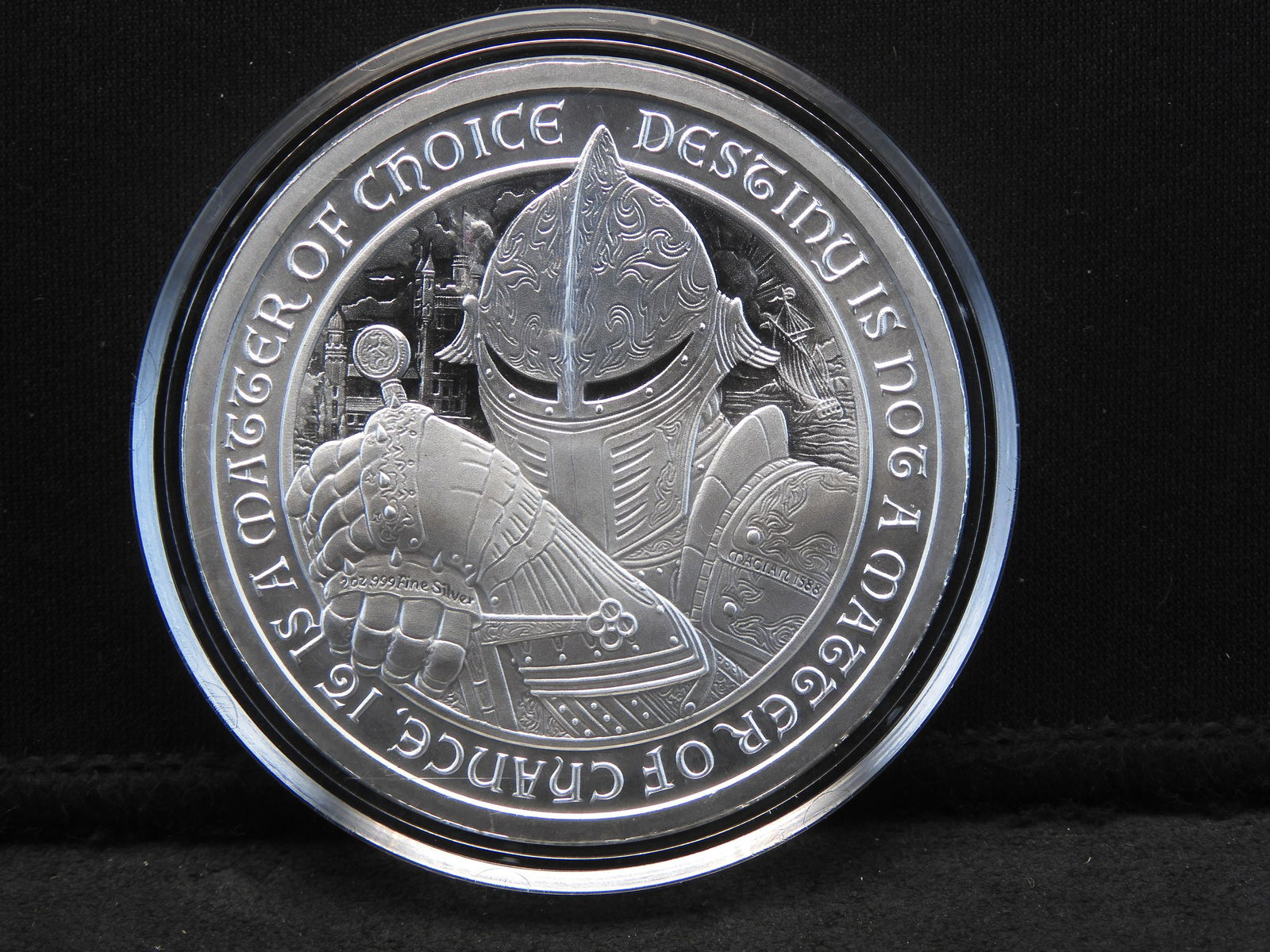 Silver - 2 Oz. .999 Silver Round w/ Great Motto & (1 of 2)