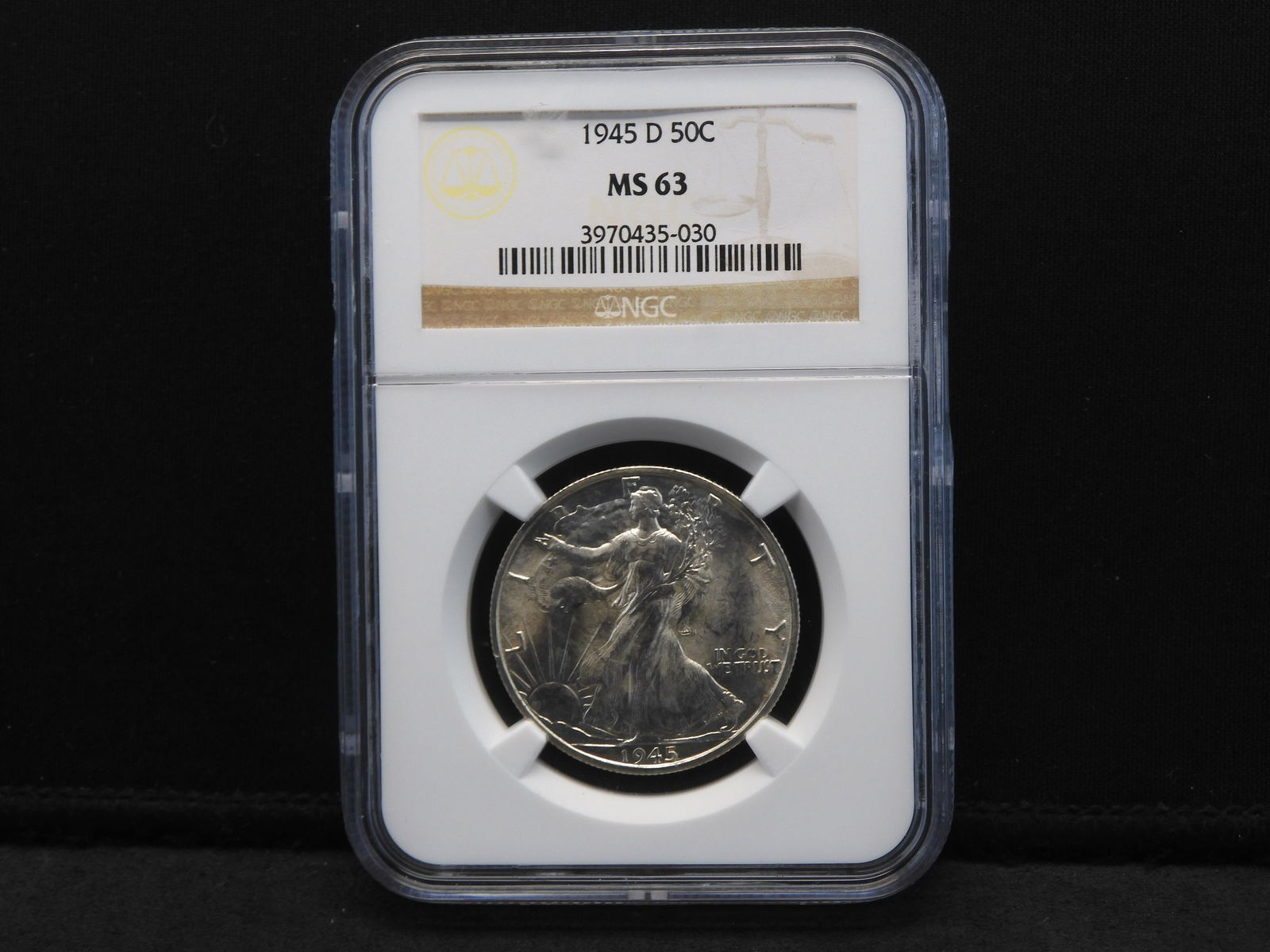 1945-D NGC MS63 Walking Liberty Silver Half Dollar (1 of 4)