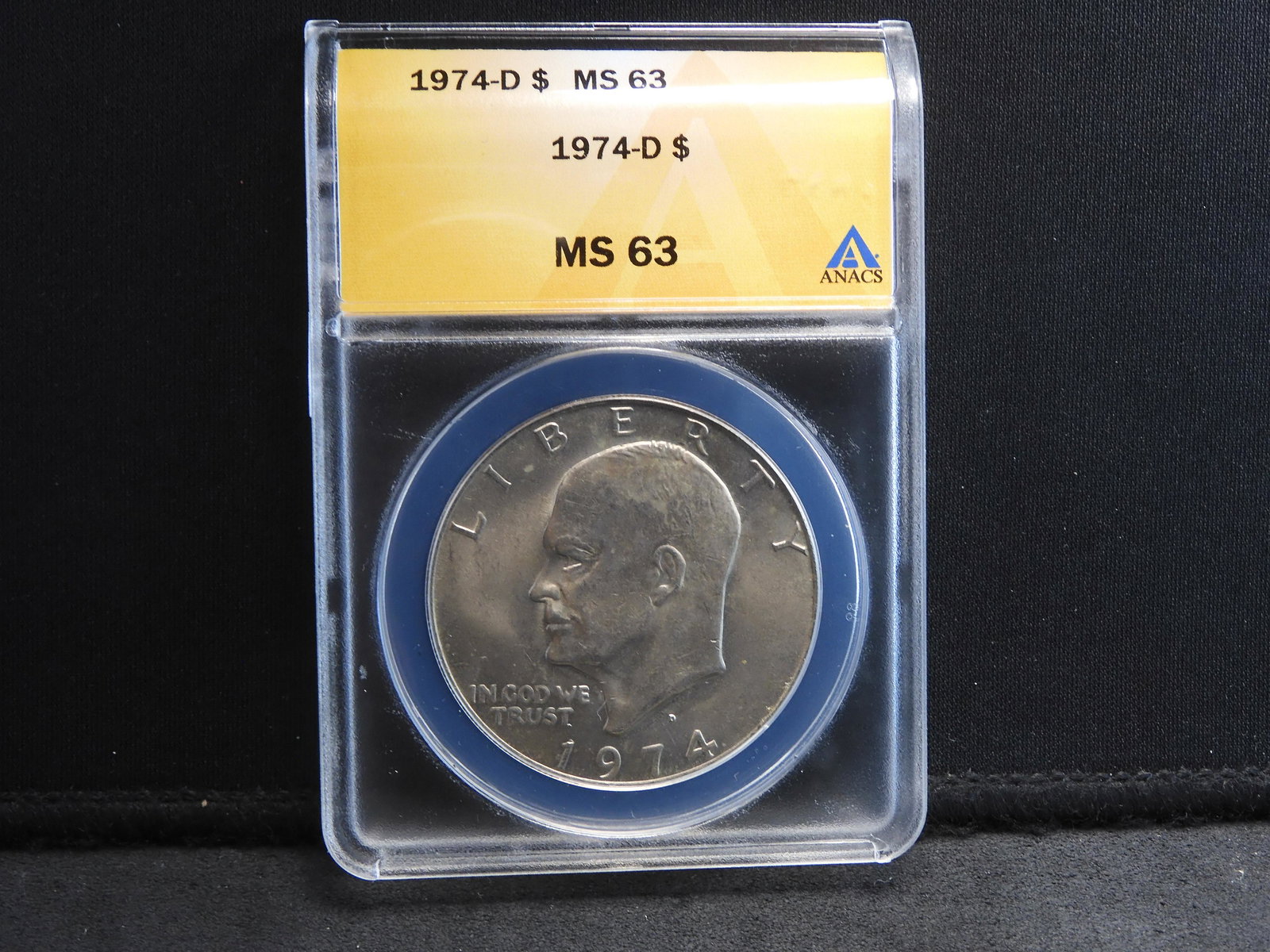 1974-D ANACS MS63 Eisenhower Ike Dollar (1 of 4)