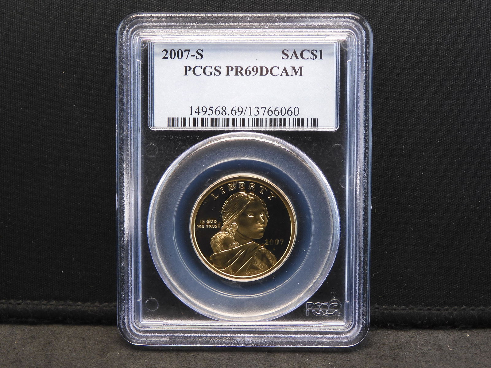 2007-S PCGS PR69 DCAM Sacagawea Dollar - PROOF! (1 of 4)
