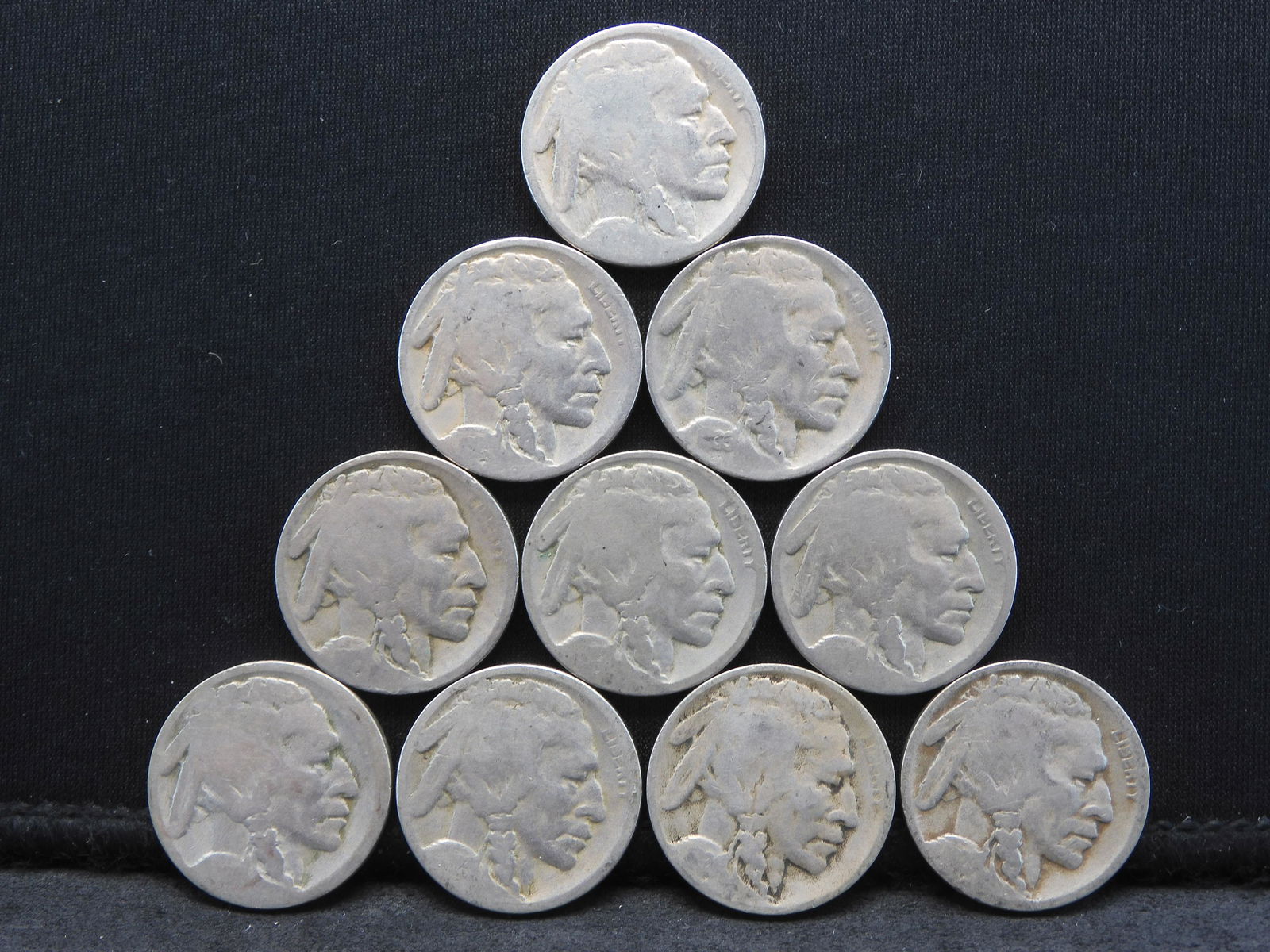 Grab Bag -10 Buffalo Head Indian Nickels (1 of 2)