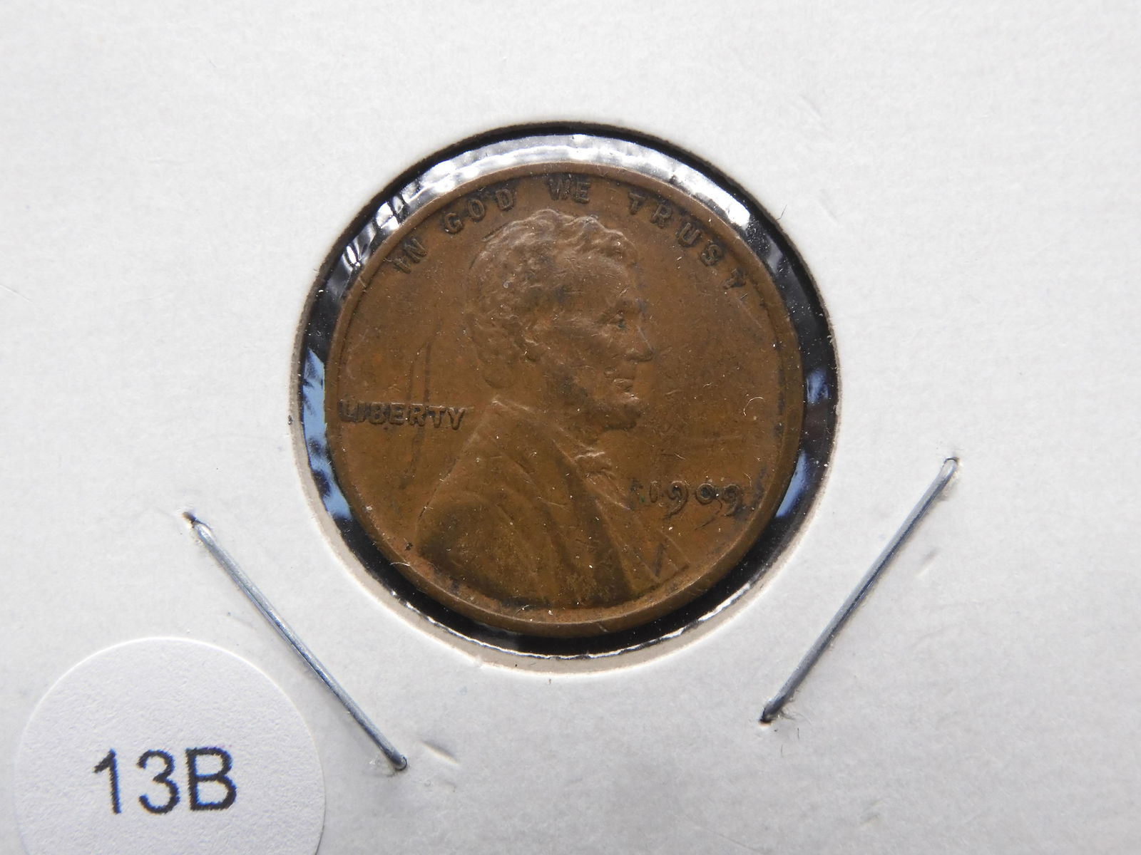 1909 VDB Lincoln cent, VF-35 (1 of 3)