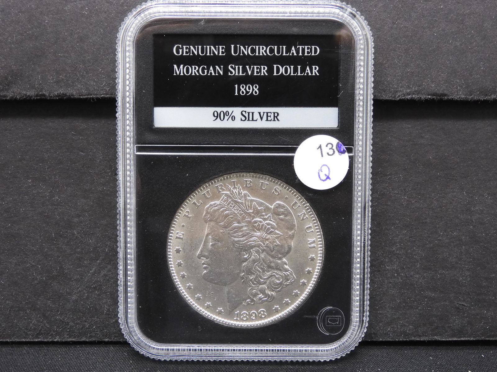 1898 Morgan Silver Dollar Genuine Unc. 90% Silver: 1898 Morgan Silver Dollar Genuine Unc. 90% Silver