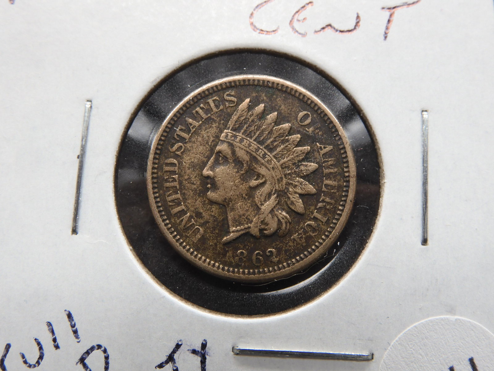 1862 Indian Head Cent with Full Liberty. Nice. (1 of 3)