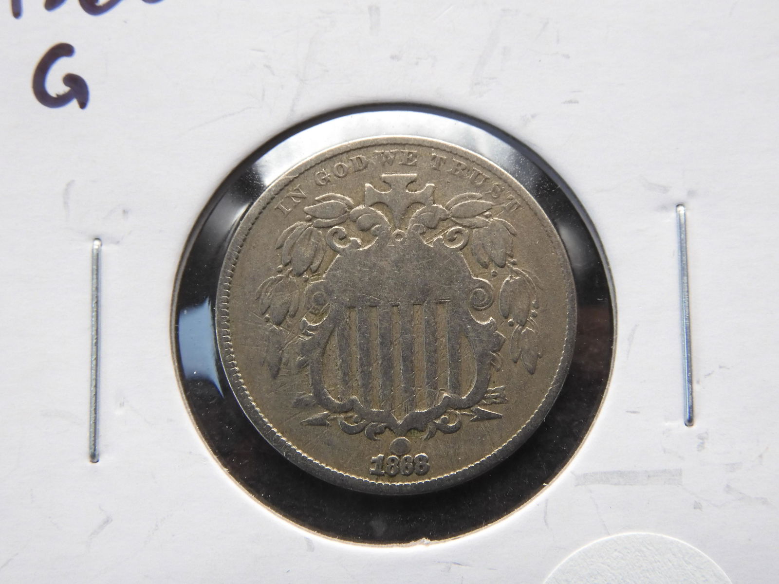 1868 Shield 5c. (1 of 3)