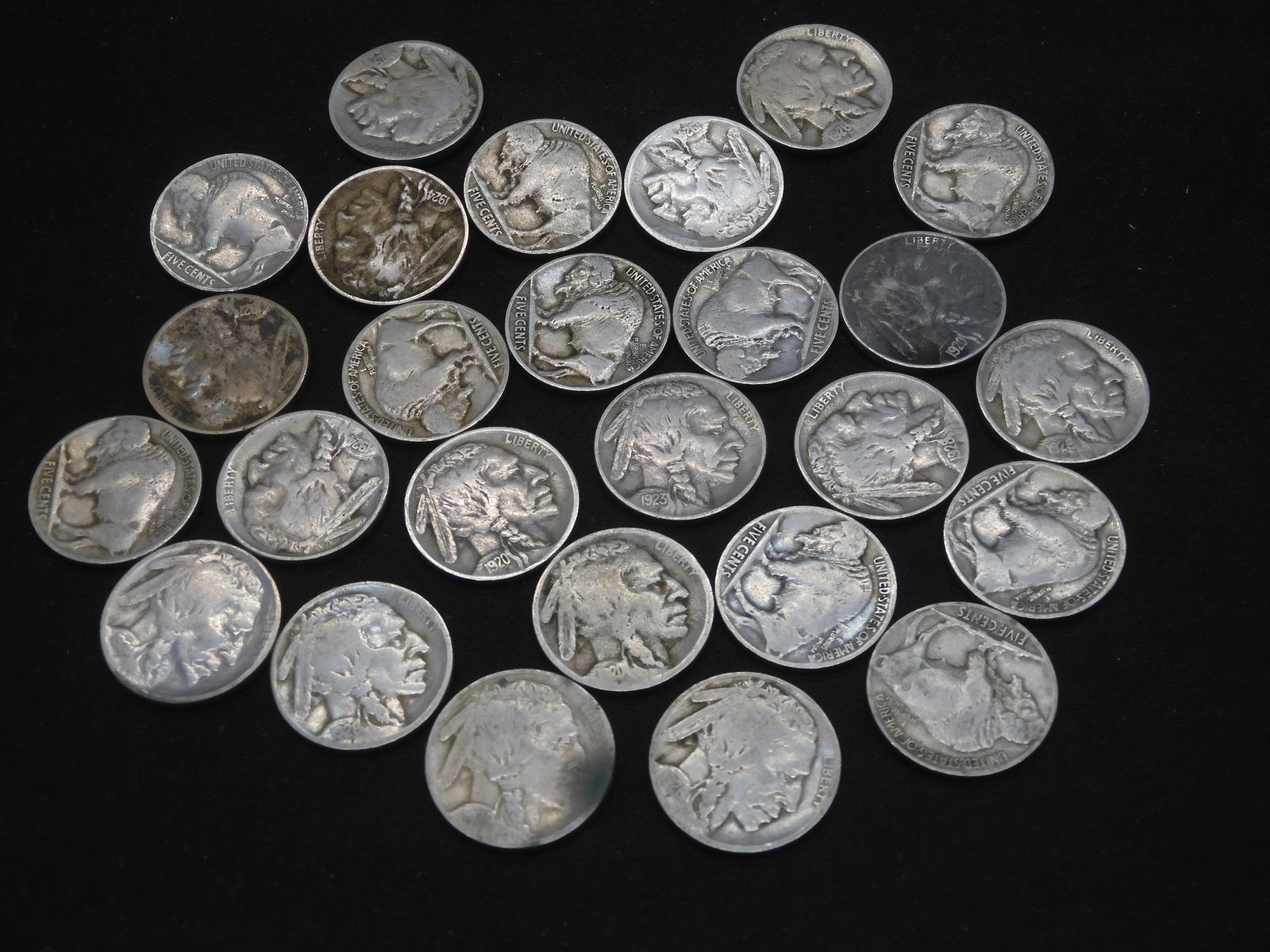 26 Buffalo nickels, P mints in the 20's (1 of 5)