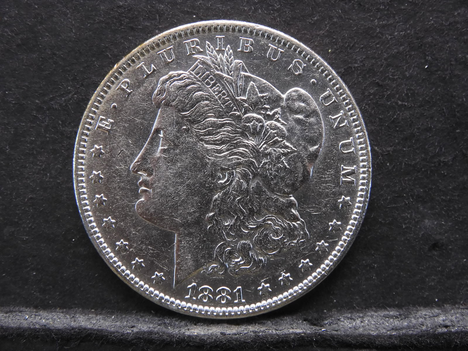 1881-O Morgan Dollar (AB) AU+ (1 of 2)