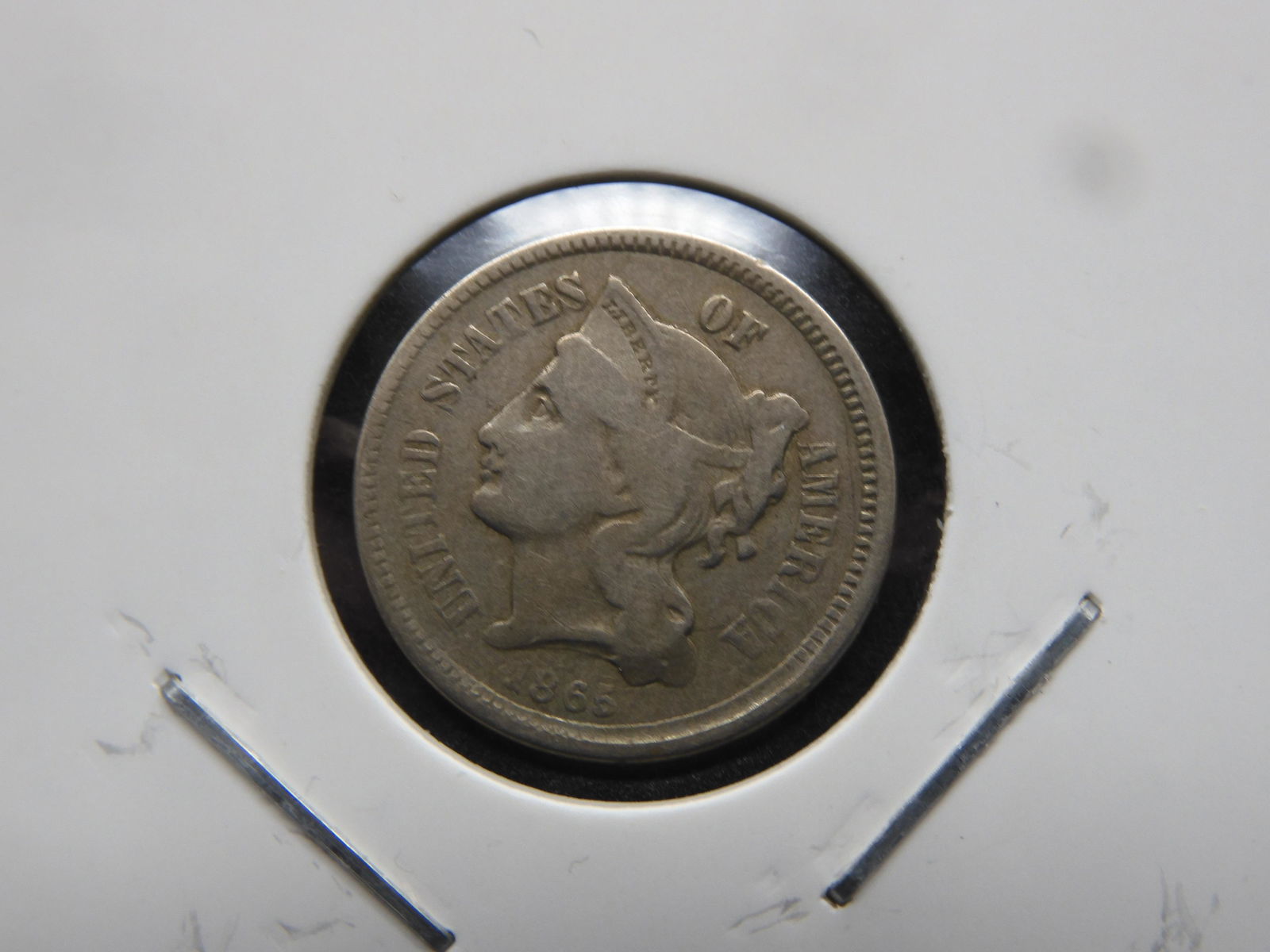 1865 Three Cent Piece (1 of 3)
