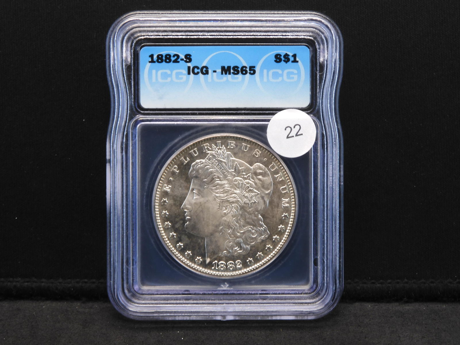 1882-S Morgan Dollar. Slabbed by ICG (Respected Grader) (1 of 4)