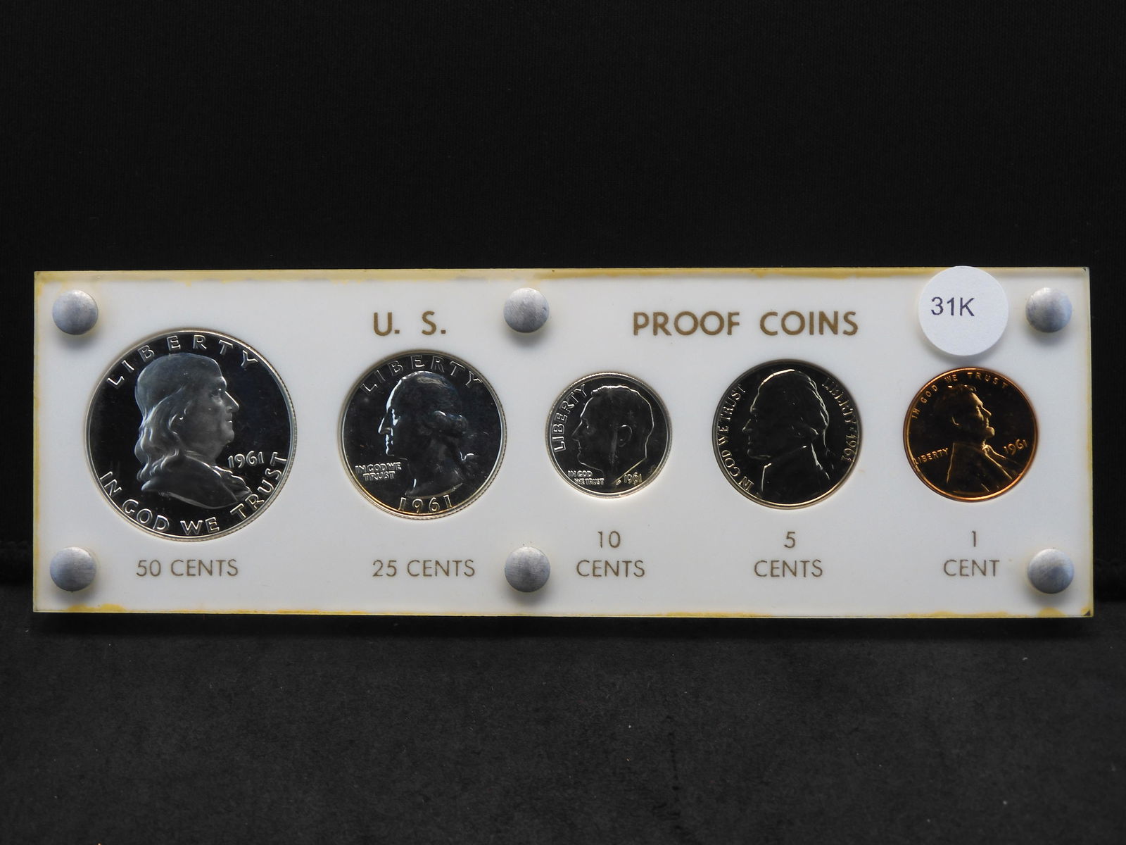 1961 United States 5-Coin Proof Set. (1 of 2)