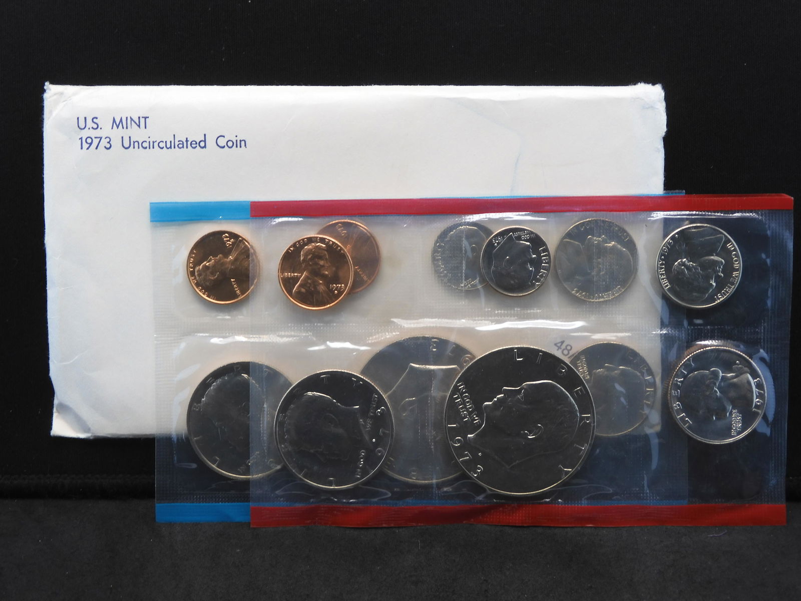 1973 P/D/S 12 Coin US Mint Set.   Includes Type 1 (1 of 5)