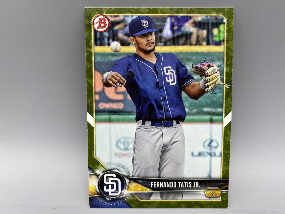 2018 Bowman Fernando Tatis Camo Prospect Card #BP114 (1 of 2)