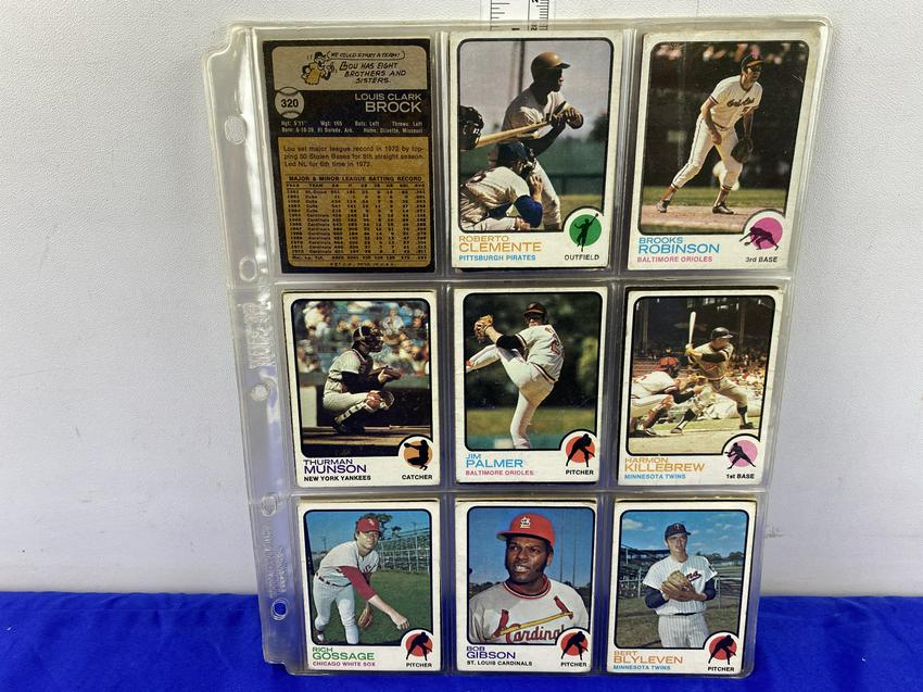 1973-76 Topps Baseball Assorted Cards W/ Many Stars - (1 of 8)