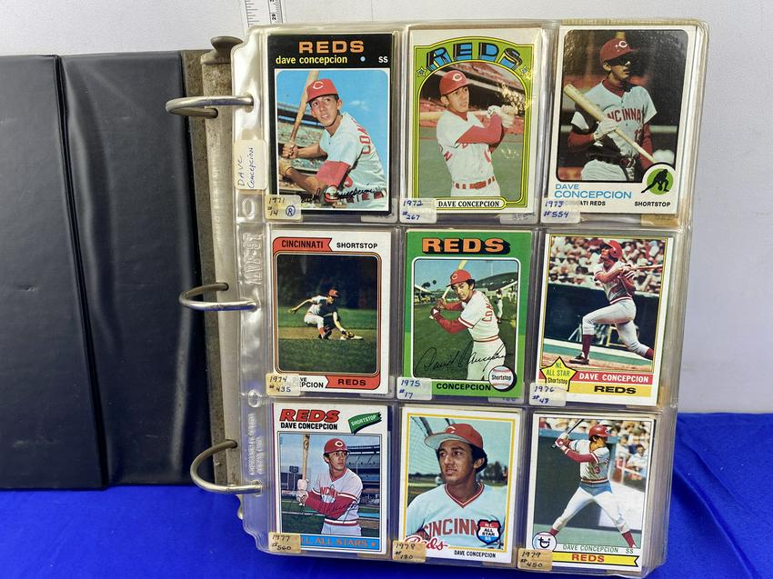 Binder of Miscellaneous Cincinnati Reds Baseball Cards (1 of 7)