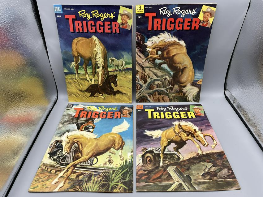 Roy Rogers' Trigger Lot of 4 - #8, 10, 11, 12 (1 of 3)