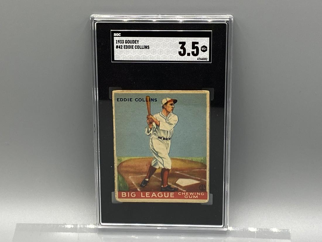 1933 Goudey Eddie Collins #42 SGC 3.5 HOF (1 of 2)