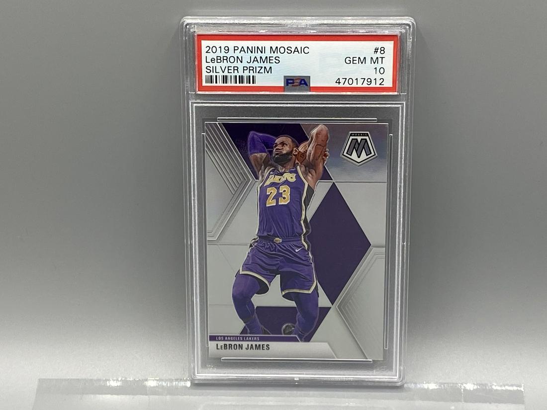 2019 Panini Mosaic Lebron James #8 Silver Prizm Psa 10