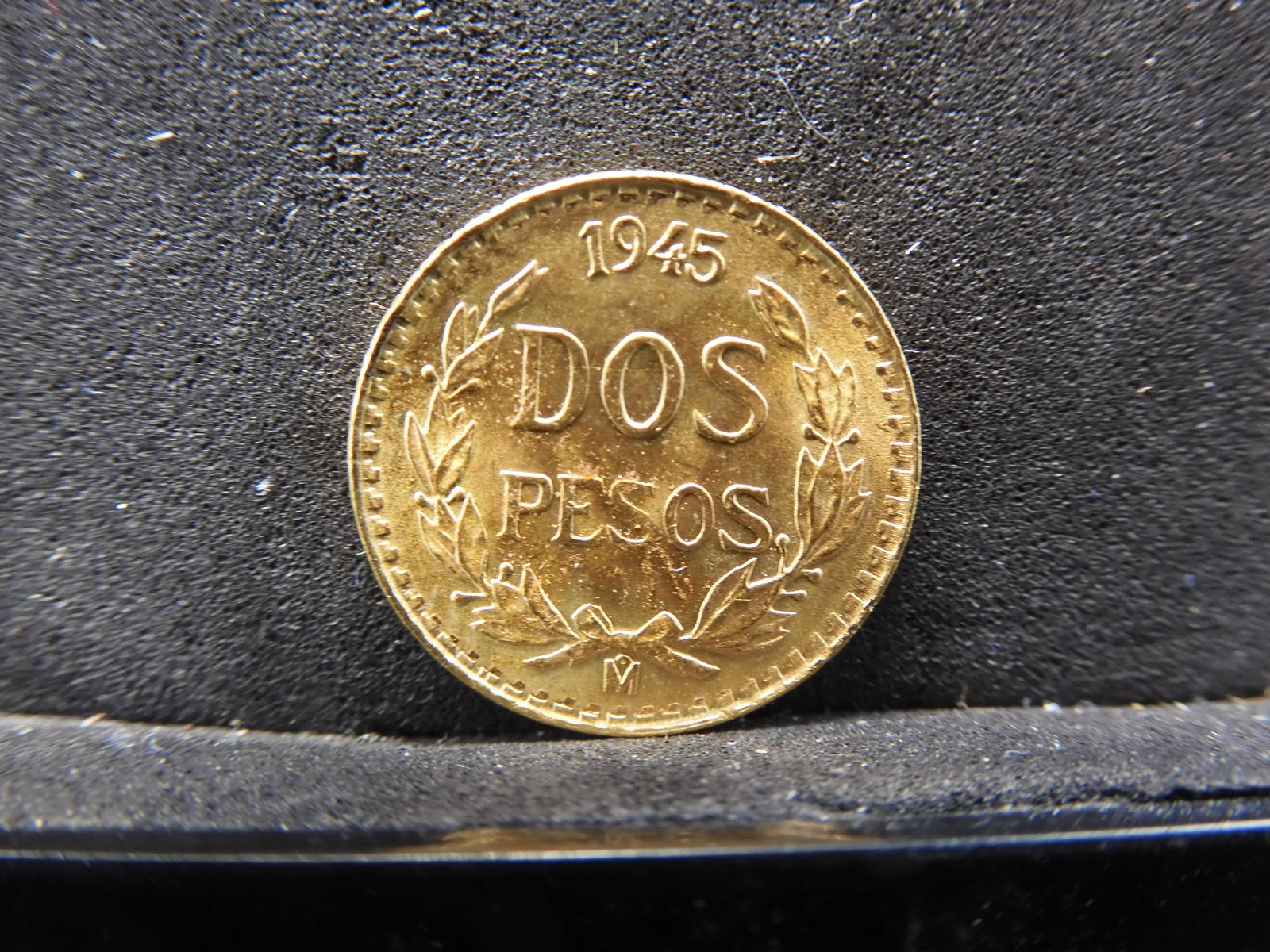 1945-Mo Mexico 2 Peso SOLID GOLD PIECE! 1.6 Grams (1 of 3)