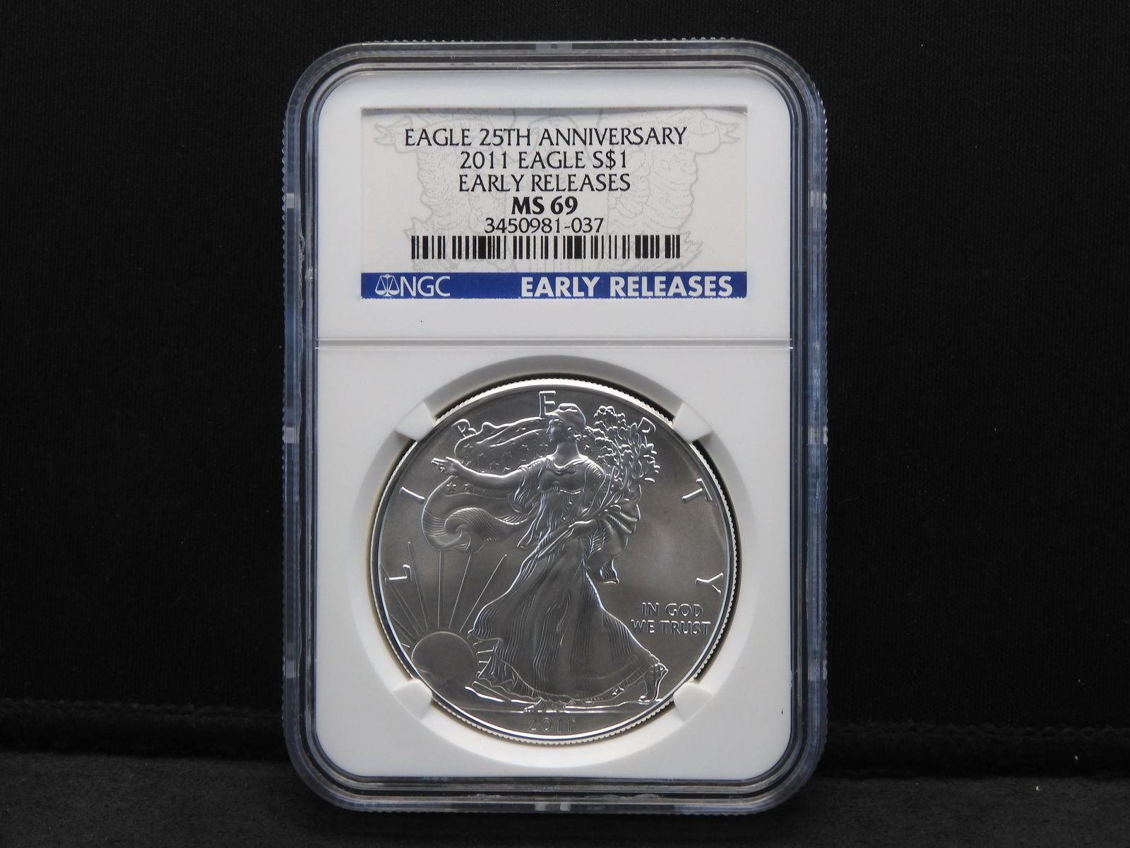 2011 NGC MS69 Early Releases 25th Anniversary American (1 of 4)