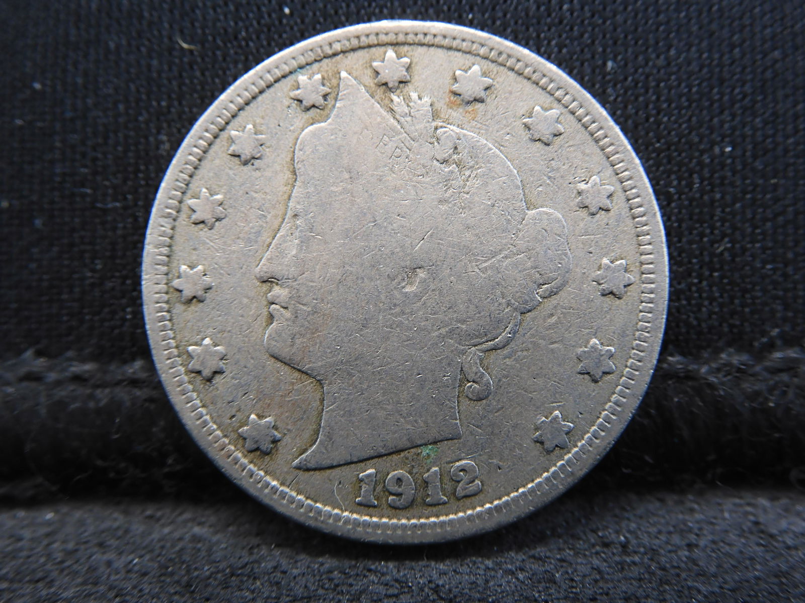 1912 Liberty Head V-Nickel - VF/Fine Condition (1 of 2)