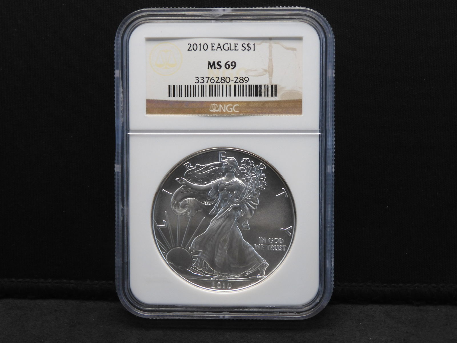 2010 NGC MS69 American Silver Eagle - Near Perfect! One (1 of 4)