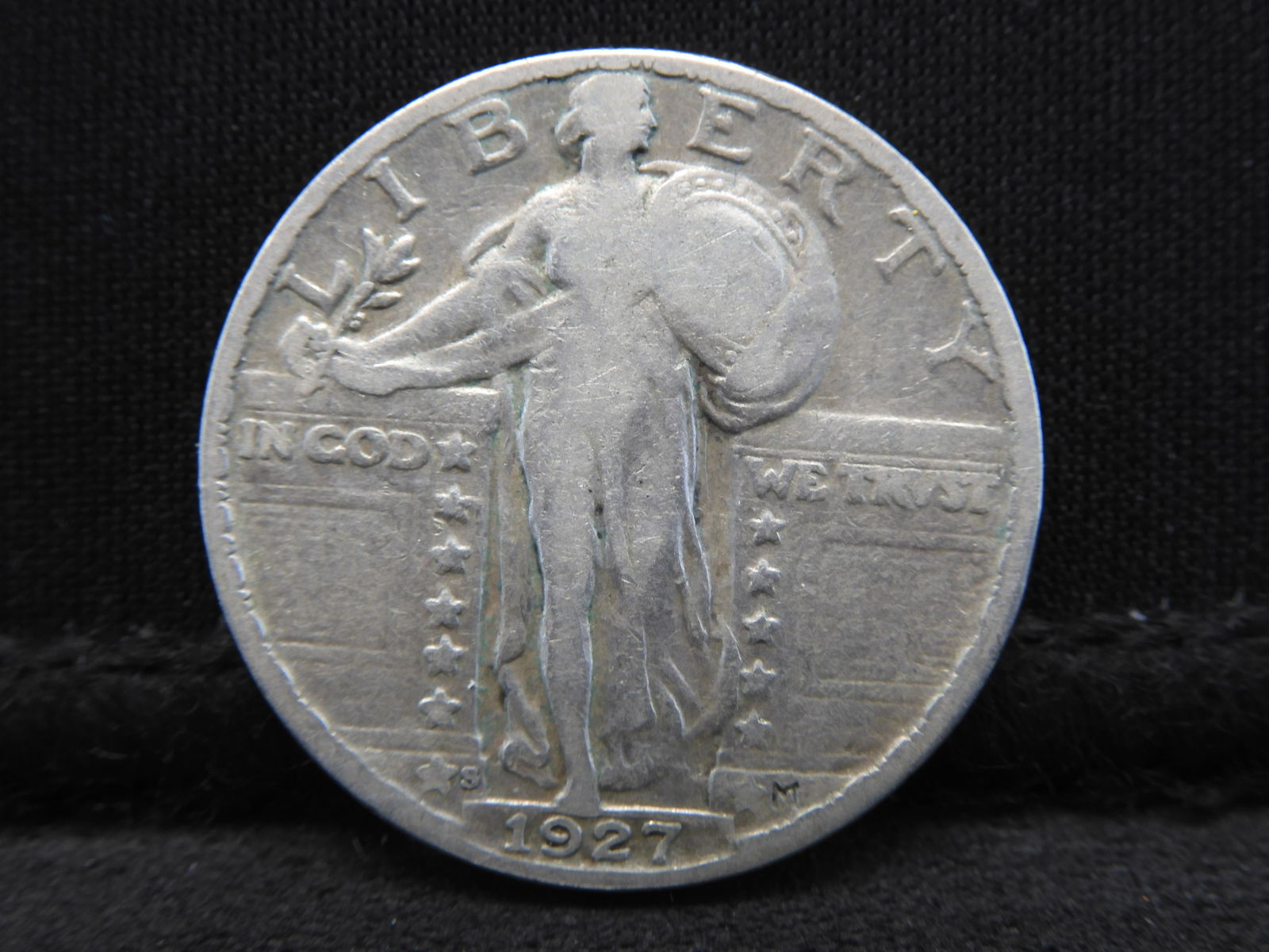 1927-S Standing Liberty Silver Quarter - Type 2 - F+ (1 of 2)
